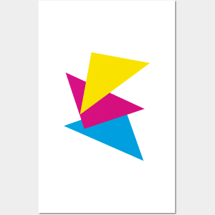 CMYK Triangles Posters and Art